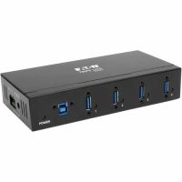 Eaton Tripp Lite Series U360-004-IND 4-Port Industrial-Grade USB 3.x (5Gbps) Hub - 20 kV ESD Immunity, Metal Housing, Mountable
