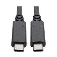 Eaton Tripp Lite Series U420-003-G2-5A USB-C Cable (M/M) -  3.2, Gen 2 (10 Gbps), 5A (100W) Rating, Thunderbolt 3 Compatible, 3 ft.