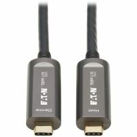 Eaton Tripp Lite Series U420F-15M-D321 USB-C AOC Cable (M/M) - USB 3.2 Gen 2 (10 Gbps) Plenum-Rated Fiber Active Optical Cable - Data