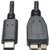 EATON U426-003-G2 EXTENSION CABLE - USB-C LEFT CONNECTOR - MALE LEFT GENDER - USB 3.0 MICRO-B RIGH