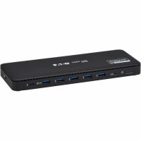 Eaton Tripp Lite Series U442-DOCK24DL2A USB-C Universal Dock Dual Display 4K HDMI and DisplayPort USB 3.2 Gen 1 Hub GbE 100W PD Charging