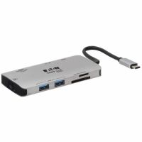 EATON U442-DOCK5-GY Tripp Lite USB-C Dock 4K HDMI USB 3.x 5Gbps USB-A/C Hub Gray