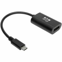 Eaton Tripp Lite Series U444-06N-DP4K6B USB C to DisplayPort Video Adapter Converter 4K x 2K @ 60Hz, Black, USB Type C to DP, USB-C, USB