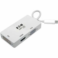EATON U444-06N-HDV4K Tripp Lite USB-C Multiport Adapter 4K HDMI DVI VGA HDCP White  