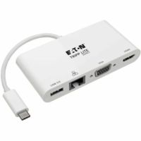 EATON TRIPP LITE SERIES U444-06N-HV4GU USB-C MULTIPORT ADAPTER - 4K HDMI, VGA, USB 3.X (5GBPS)