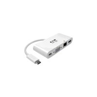EATON U444-06N-VGU-C MULTIPORT ADAPTER - USB-C LEFT CONNECTOR - MALE LEFT GENDER - HD15,USB 3.0 A,RJ4