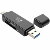 EATON TRIPP LITE SERIES U452-000-SD-A USB-C MEMORY CARD READER, 2-IN-1 USB-A/USB-C, USB 3.1 GE