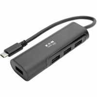 Eaton TrippLite Series U460-004-4AB USB C Hub 4-Port w/ 4x USB-A Portable Compact USB Type C, USB-C