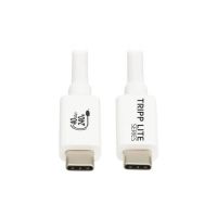 EATON Tripp Lite Series U521-1P0M-WH USB4 40Gbps Cable M/M USB-C 8K 60 Hz 240W PD Charging White 1m