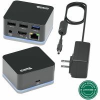 PLUGABLE TECHNOLOGIES UD-CUBE USB-C Cube Mini Docking Station Thunderbolt 3 Compatible  