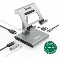 PLUGABLE TECHNOLOGIES UDS-7IN1 8-in-1 USB-C Docking Station iPad Stand 100W Pass-Through  