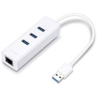 TP-Link UE330 3-Port USB 3.0 Type-A Hub with Gigabit Ethernet Adapter