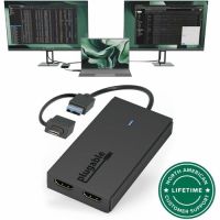 PLUGABLE TECHNOLOGIES UGA-HDMI-2S Dual Monitor Adapter M1/M2/M3 MacOS Windows ChromeOS  