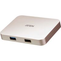ATEN UH3235 USB-C 4K Ultra Mini Dock Power Pass