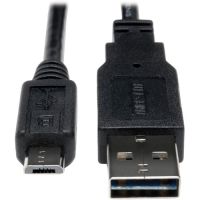 EATON TRIPP LITE SERIES UR050-003 UNIVERSAL REVERSIBLE USB 2.0 CABLE