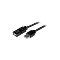 StarTech USB2AAEXT10M 10m, USB2.0 - USB2.0 USB cable 393.7" (10 m) USB A Black