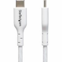 StarTech 10ft (3m) USB-C Charging Cable, Charge & Sync, 60W (3A) PD, USB 2.0 Laptop Charger Cable, TPE Jacket - White USB C Charging Cord - USB2CC3MWHE