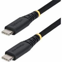 STARTECH USB2CC6INCHNCBR 6IN (15CM) USB-C CHARGING CABLE, 60W (3A) PD, DUAL-LAYER BRAIDED NYLON/TPE JACKE