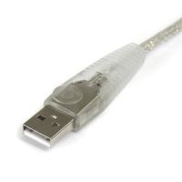 StarTech 10 ft Transparent USB 2.0 Cable - A to B - USB Cable - 10 ft - USB2HAB10T