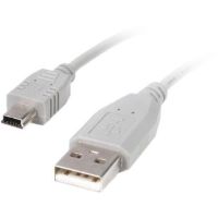 StarTech USB 2.0 Type-A to Mini Type-B Cable (White, 6') - USB2HABM6