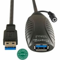 PLUGABLE TECHNOLOGIES USB3-10M-D 10m USB 3.0 Active Extension Cable AC Adapter  