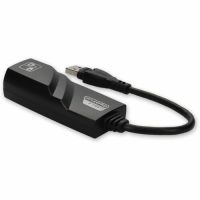 ADD-ON USB302NIC-5PK 5 Pack USB 3.0 A Male RJ-45 Female Black Adapter  