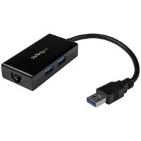 StarTech USB 3.0 to Gigabit Network Adapter with Two-Port USB Hub - USB31000S2H