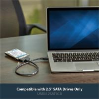 StarTech USB 3.1 to 2.5" SATA Hard Drive Adapter - USB 3.1 Gen 2 10Gbps with UASP External HDD/SSD Storage Converter - USB312SAT3CB