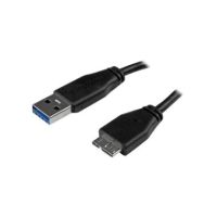StarTech 2m / 6ft Slim SuperSpeed USB 3.0 A to Micro B Cable - M/M - USB3AUB2MS