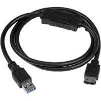 StarTech USB 3.0 Type-A Male to eSATA Male Adapter Cable (3') - USB3S2ESATA3