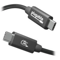 Plugable USB4-240W-1M USB4 USB-C Male EPR Cable (3.3')
