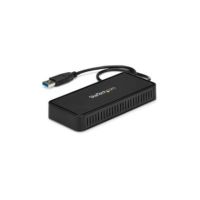 StarTech USB 3.0 Mini Dock - Dual Monitor USB Type-A Docking Station DisplayPort 4K 60Hz and GbE - USBA2DPGB