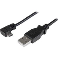 StarTech Right-Angle Micro-USB to USB Charge & Sync Cable (3') - USBAUB1MRA