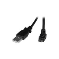 StarTech 2m Micro USB Cable Cord - A to Down Angle Micro B - Down Angle - USBAUB2MD