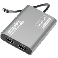 PLUGABLE USBC-6950M USB-C Dual 4K HDMI Adapter