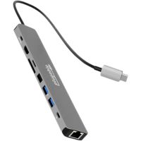 Plugable USBC-9IN1E 9-in-1 USB-C Hub with 4K HDMI and 140W Power Delivery Charging