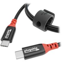 Plugable USBC-CC1M 240W USB-C Charging Cable with Data Blocking (3.3')