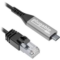 Plugable USBC-E1000-2M USB C to Ethernet Cable - Directly Connected LAN Gigabit Network Adapter MacBook Pro,iPad Pro,iPhone