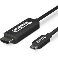 Plugable USB C to HDMI Cable 6ft / 1.8m, HDMI 2.0, USB4 / Thunderbolt Adapter for 4K Monitor up to 4K 60Hz