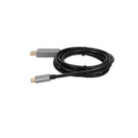 ADDON USBC2DPMMAL-AA USB-C MALE TO DISPLAYPORT MALE ALUMINUM ADAPTER WITH ALUMINUM HOUSING