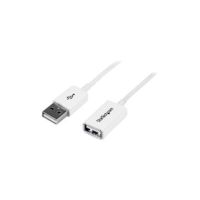 StarTech White USB 2.0 Extension Cable A to A - M/F - USBEXTPAA1MW