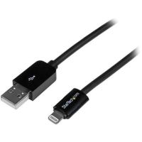 StarTech Apple Lightning Connector to USB Cable (Black, 6.6') - USBLT2MB