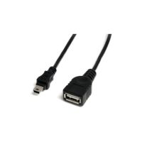 StarTech 1 ft Mini USB 2.0 Cable - USB A to Mini B F/M - USBMUSBFM1