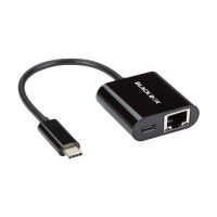 BLACK BOX VA-USBC31-RJ45C USB-C Gigabit Ethernet Adapter Power Delivery 10/100/1000  
