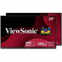 VIEWSONIC VA2456A-MHD_H2 24in 1080p IPS Dual Pack Head-Only Monitors VRR HDMI DP  