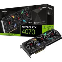 12GB PNY GeForce RTX 4070 Verto XLR8 EPIC-X RGB Triple Fan PCI Express 4.0 x16 Gaming VCG407012TFXXPB1