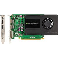 PNY VCQK2000-PB 2GB  Quadro K2000 Graphic Card GDDR5 DVI 2x Displayports PCI Express 2.0 x16 