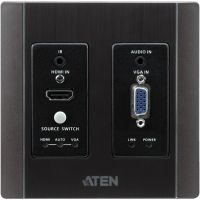 ATEN VE2812AUST HDMIAND VGA/AUDIO HDBASET TRANSMITTER WALL PLATE TYPE WITH POH