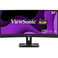 ViewSonic VG3456C - 34" UWQHD Ergonomic 21:9 Curved Docking Monitor with 100W USB C and RJ45