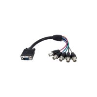 StarTech 1 ft Coax HD15 VGA to 5 BNC RGBHV Monitor Cable - M/F - VGABNCMF1